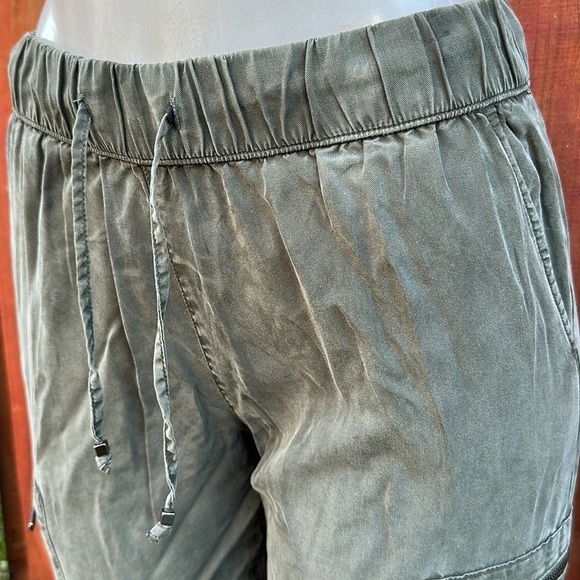 Green Cargo Jogger Pants Pocket Size S/P - Picture 5 of 11